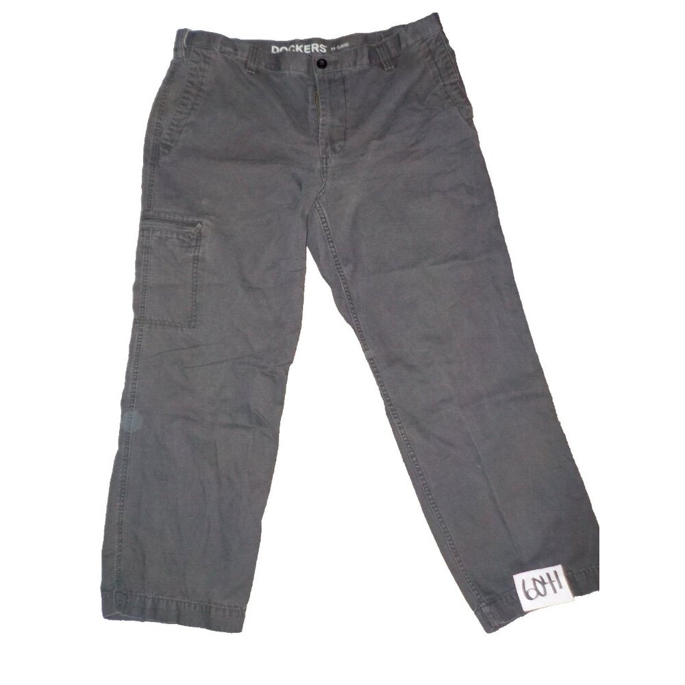 Docker's D3 Classic Stretch Expand-A-Waist Men's Dark Gray Jeans Size 38 x 29